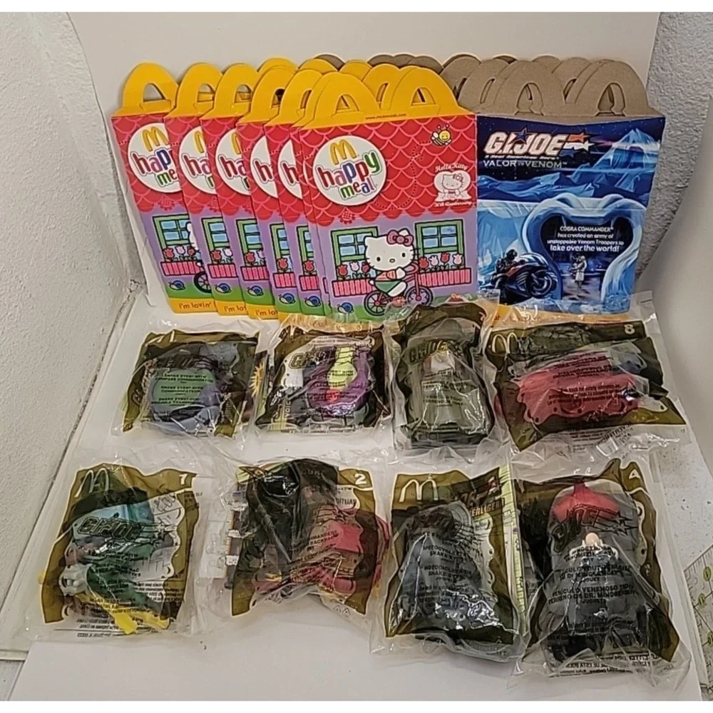 2004‎ McDonalds GI Joe Valor Venom Complete Set 1-8 Sealed w Boxes